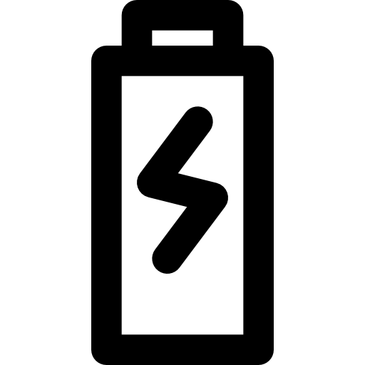 Battery Basic Black Outline icon