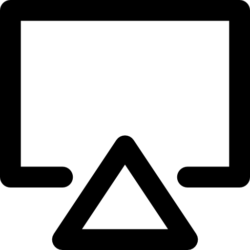 Television Basic Black Outline icon