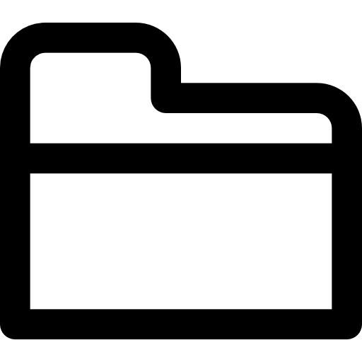 Folder Basic Black Outline icon