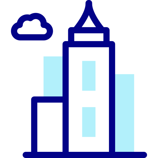 City Detailed Mixed Lineal color icon