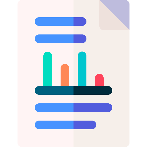 Analytics Basic Rounded Flat Icon