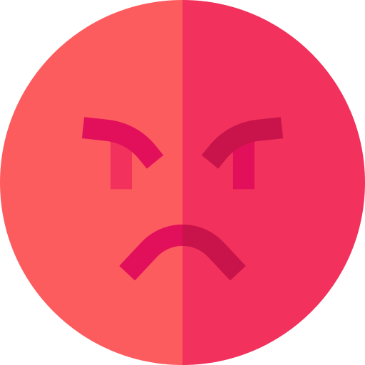 Angry Basic Straight Flat icon