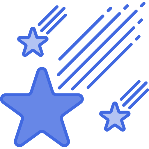 Falling star Generic Blue icon