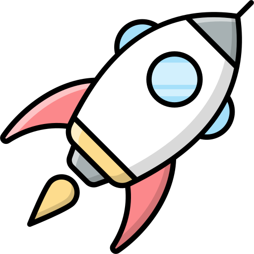 Rocket Generic Outline Color icon