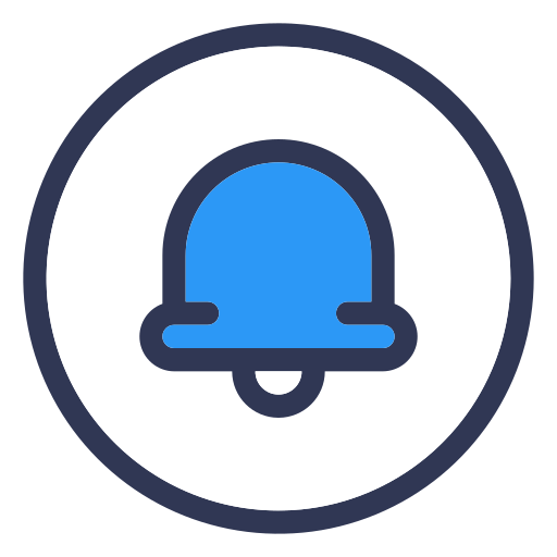 Notification bell Generic Blue icon