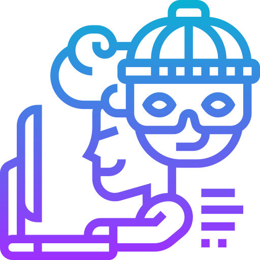 Online robbery free icon Online robbery free icon