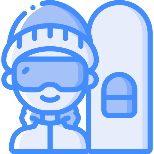 snowboarder grátis ícone