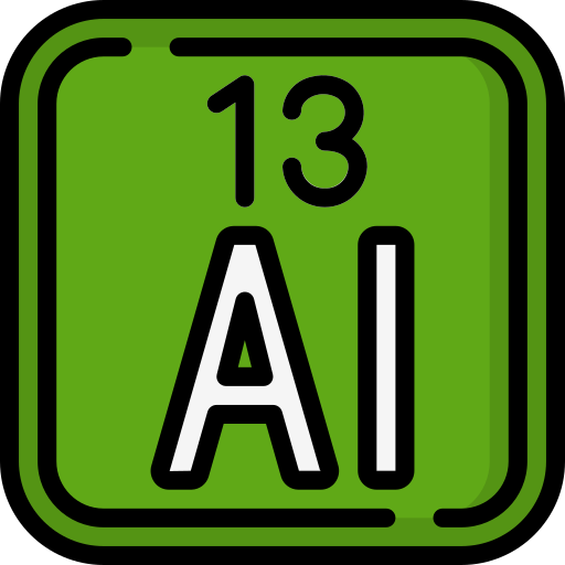 tabla periódica de aluminio