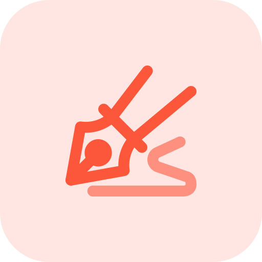 pluma fuente icono gratis