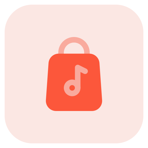 tienda de música icono gratis