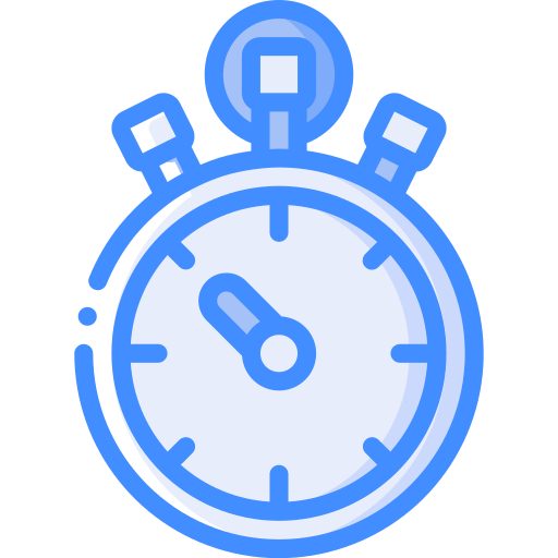 Stopwatch Basic Miscellany Blue icon