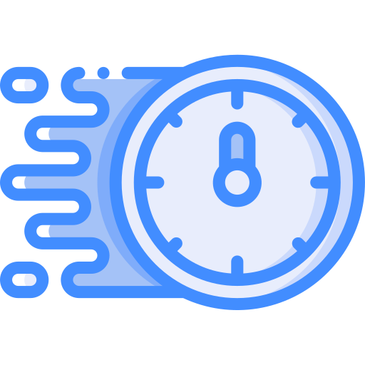 Clock Basic Miscellany Blue icon