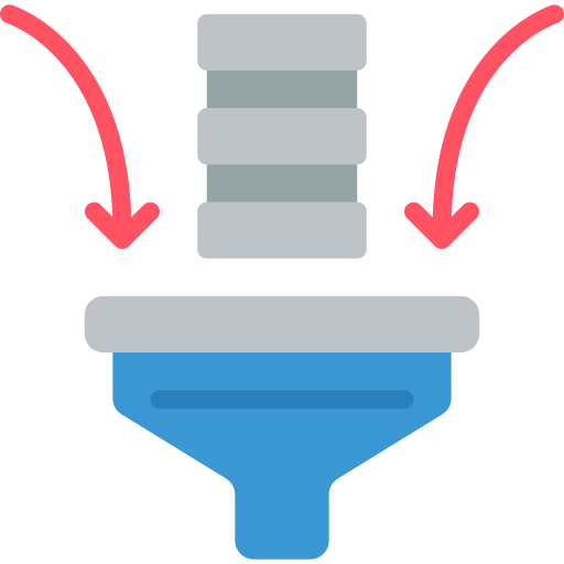 Funnel Basic Miscellany Flat icon