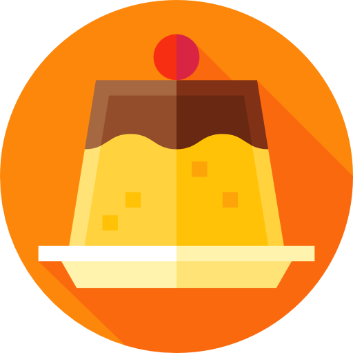 Pudding Flat Circular Flat icon