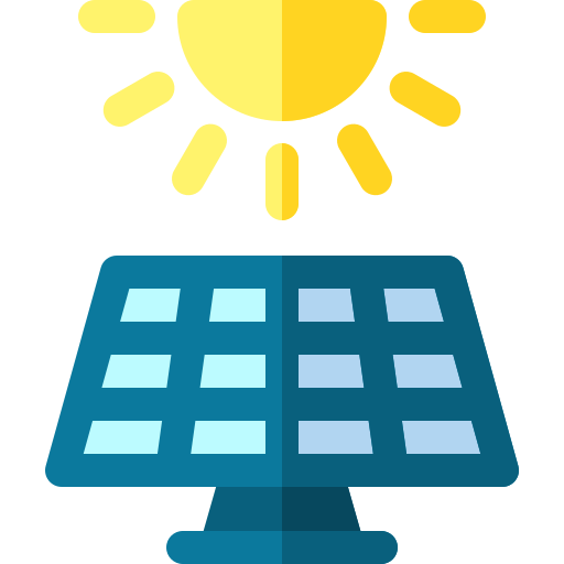 Solar panel Basic Rounded Flat icon