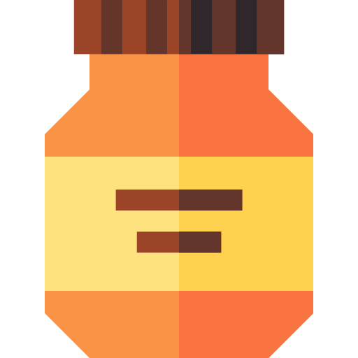 Peanut butter Basic Straight Flat icon