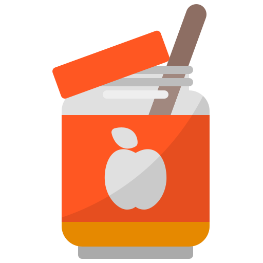 mermelada de manzana icono gratis