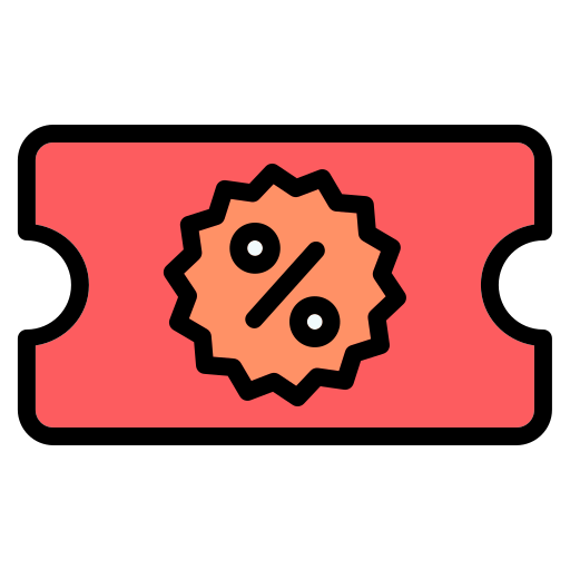 cupón de descuento icono gratis