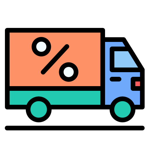 camión de reparto icono gratis