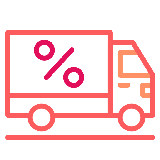 camión de reparto icono gratis