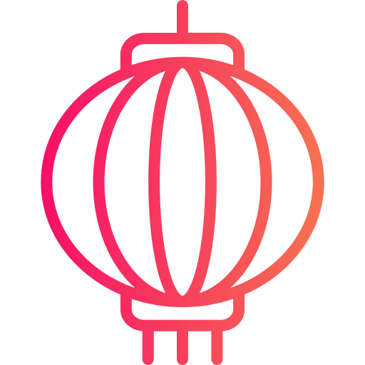 Chinese lantern Generic Gradient icon