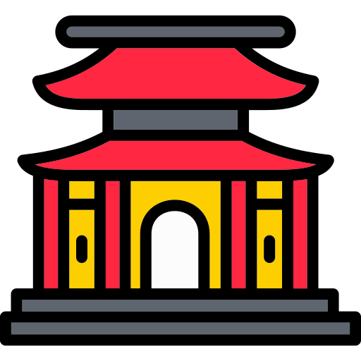 Chinese House Generic Outline Color Icon