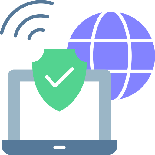la seguridad cibernética icono gratis