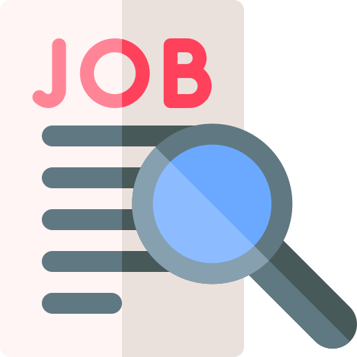 Job search Basic Rounded Flat icon