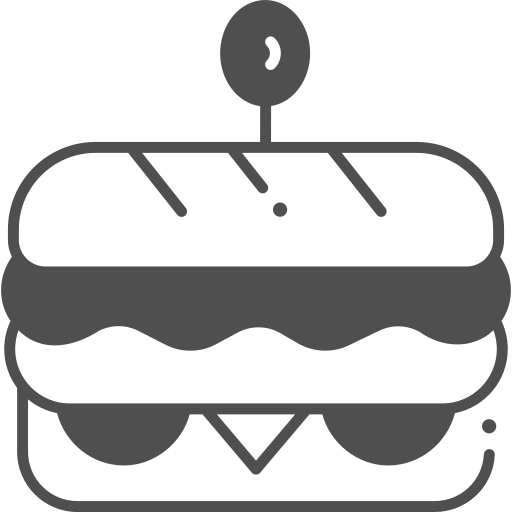 emparedado icono gratis