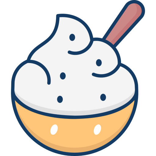 crème fraîche Icône gratuit crème fraîche Icône gratuit