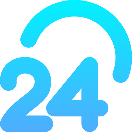 24 heures Icône gratuit 24 heures Icône gratuit