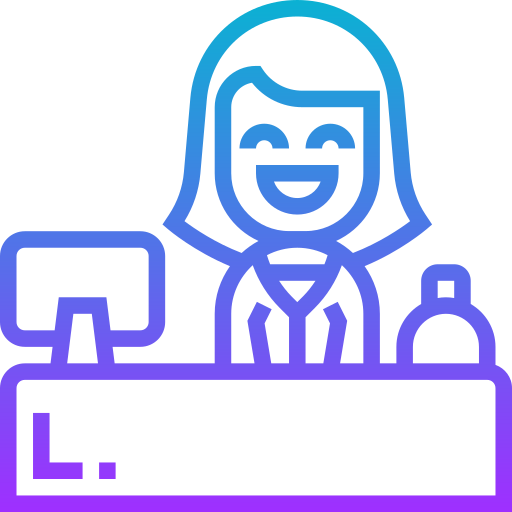 recepcionista icono gratis