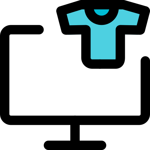 las compras en línea icono gratis