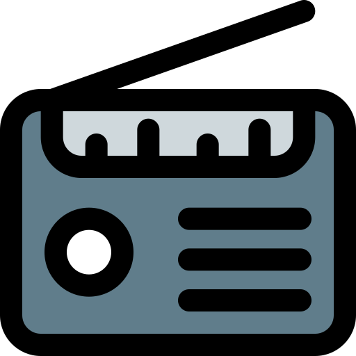 Radio Pixel Perfect Lineal Color Icon