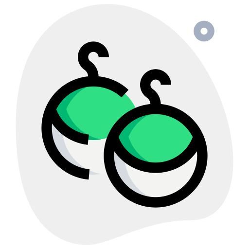 boucles d'oreilles rondes Icône gratuit
