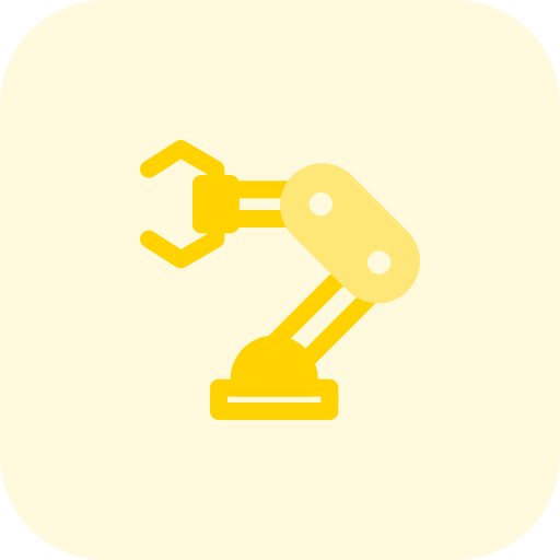 Robot arm Pixel Perfect Tritone icon