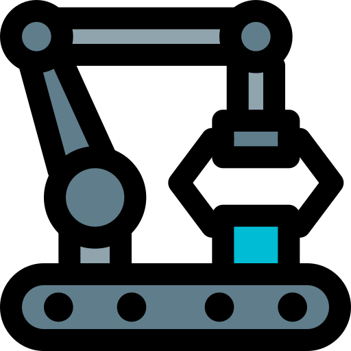 Robotic machine Pixel Perfect Lineal Color icon