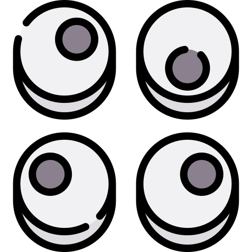 Googly Eyes Special Lineal Color Icon