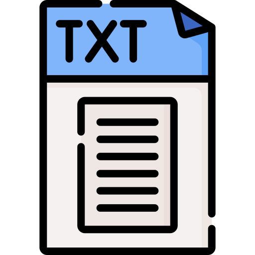 txt icono gratis