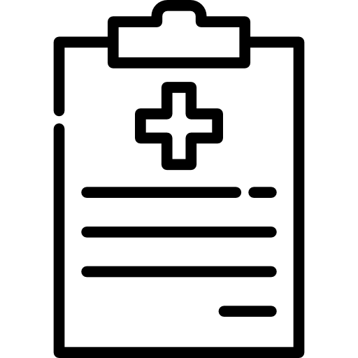 historial médico icono gratis