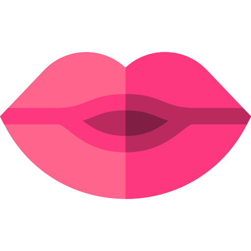 Lips Basic Straight Flat icon