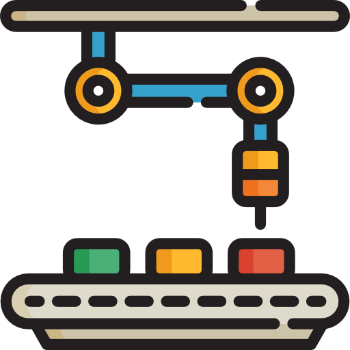 robot industrial icono gratis