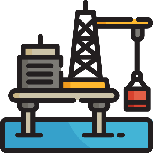 plataforma petrolera icono gratis