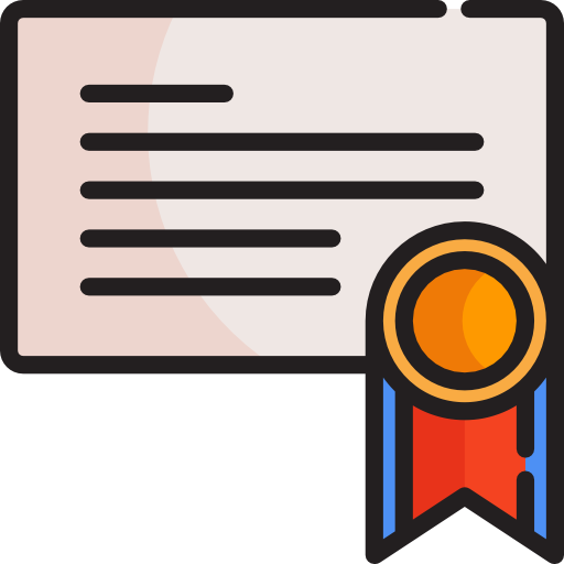 certificado icono gratis