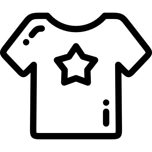 T shirt Detailed Rounded Lineal icon