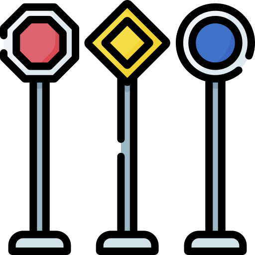 señal de tráfico icono gratis