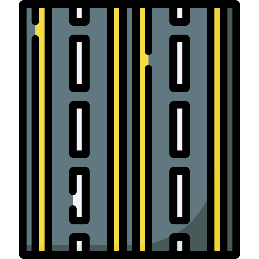 Highway Special Lineal color icon