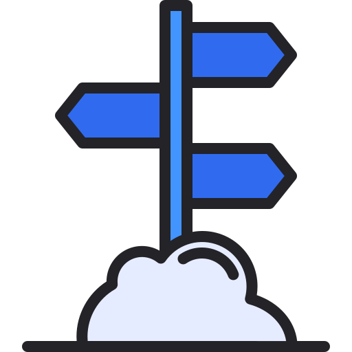 Post Sign Generic Outline Color Icon