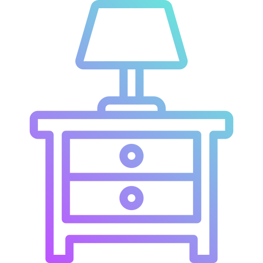 bedside table clipart