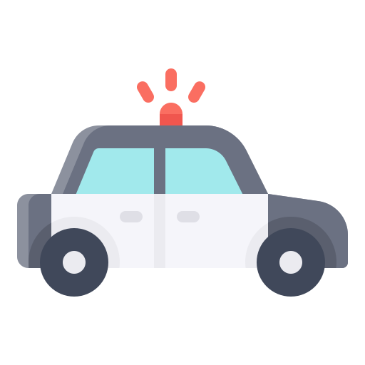 Police car Generic Flat icon